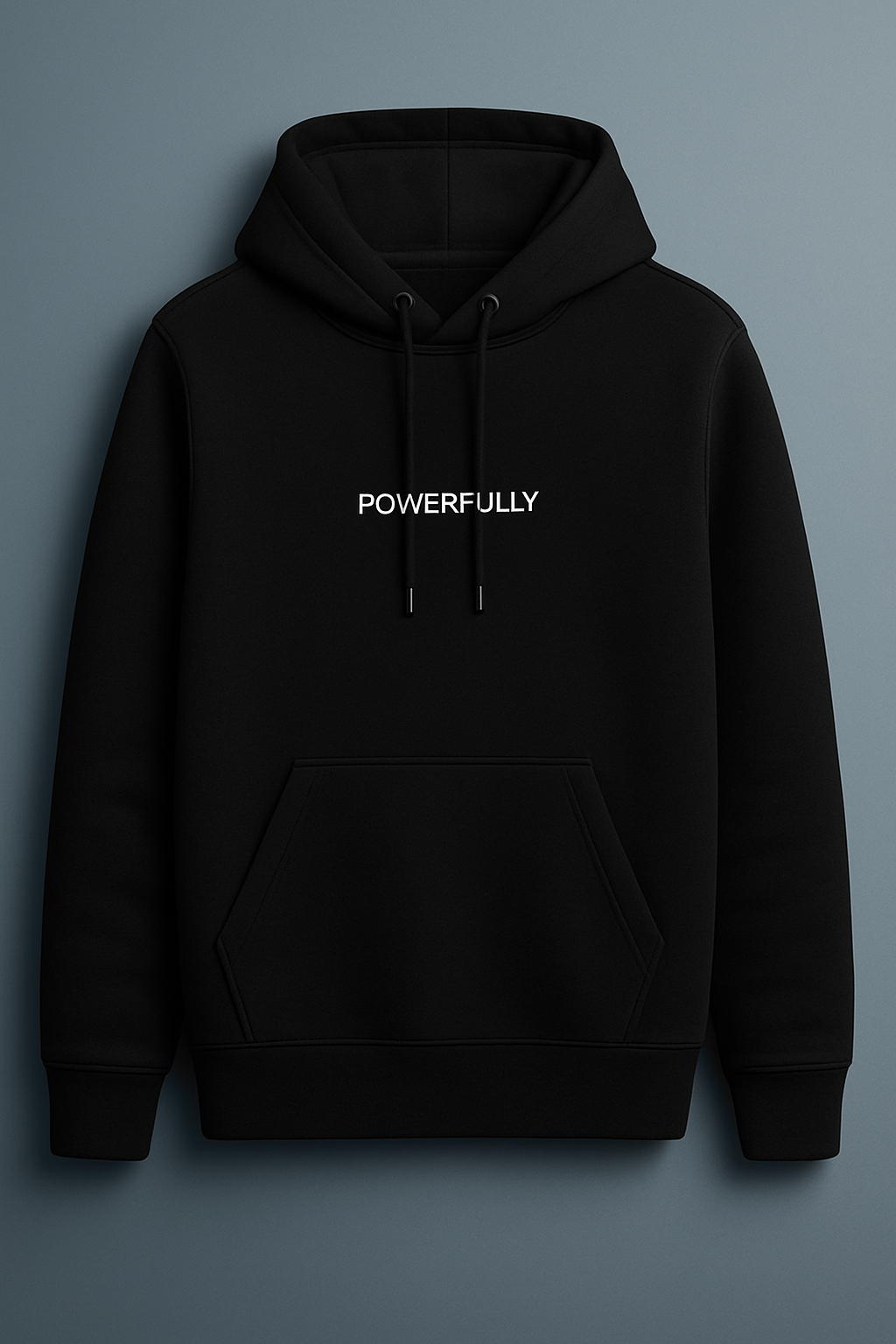 Embroidered Hoodie Black