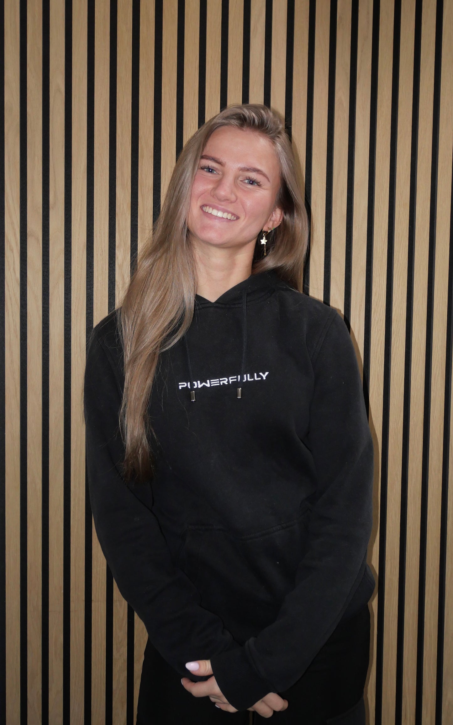 Powerful Galaxy Hoodie Black Magenta