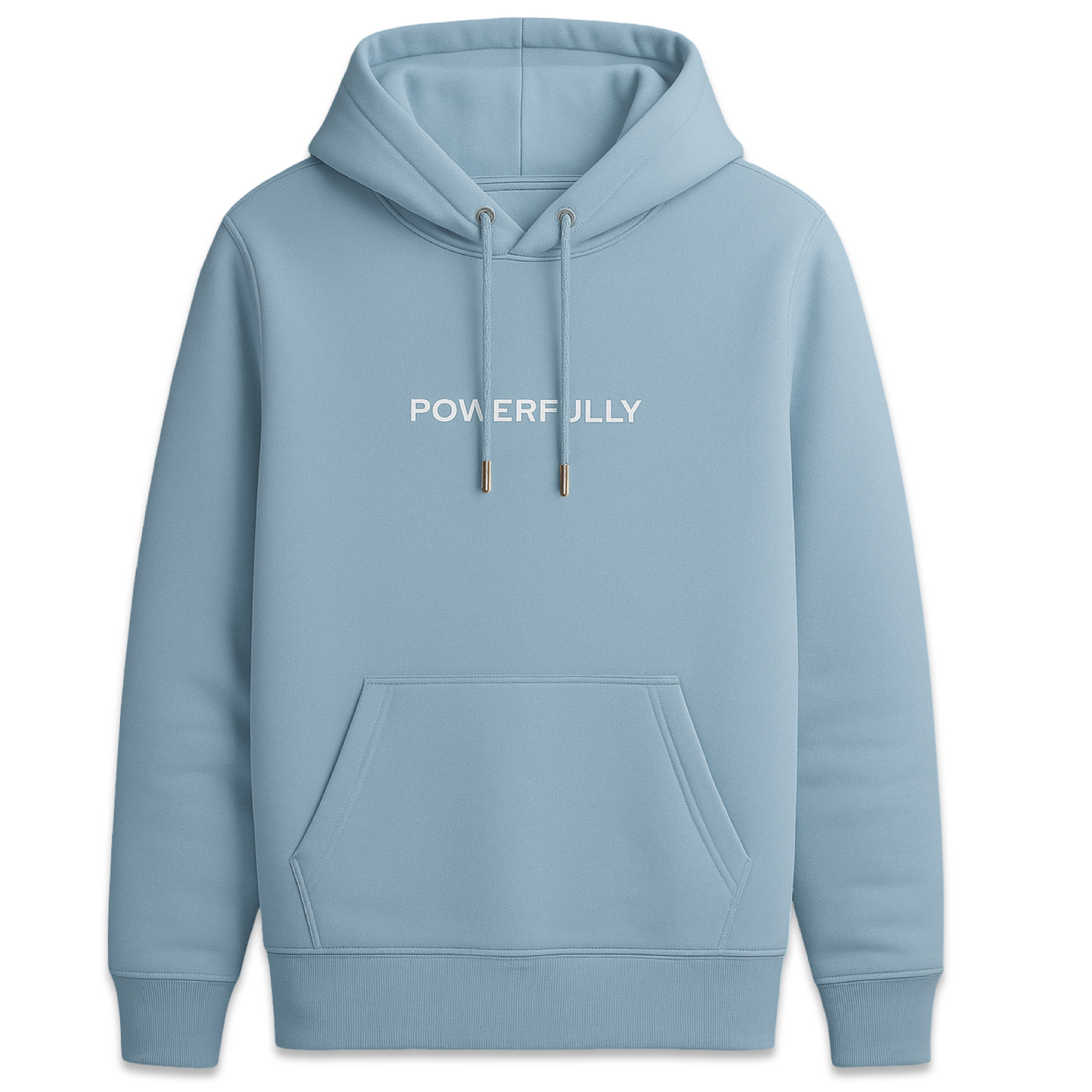 Embroidered Hoodie Light Blue