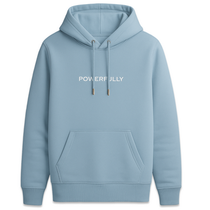 Embroidered Hoodie Light Blue