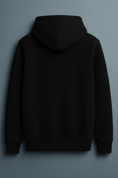 Embroidered Hoodie Black