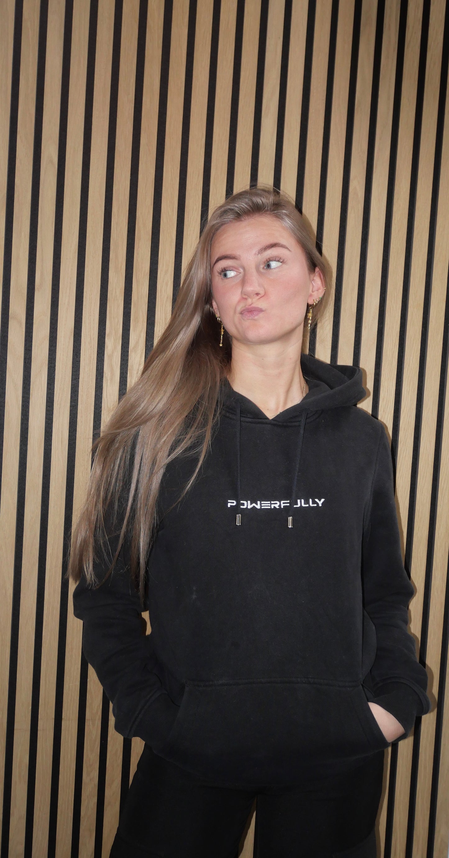 Powerful Galaxy Hoodie Black Blue