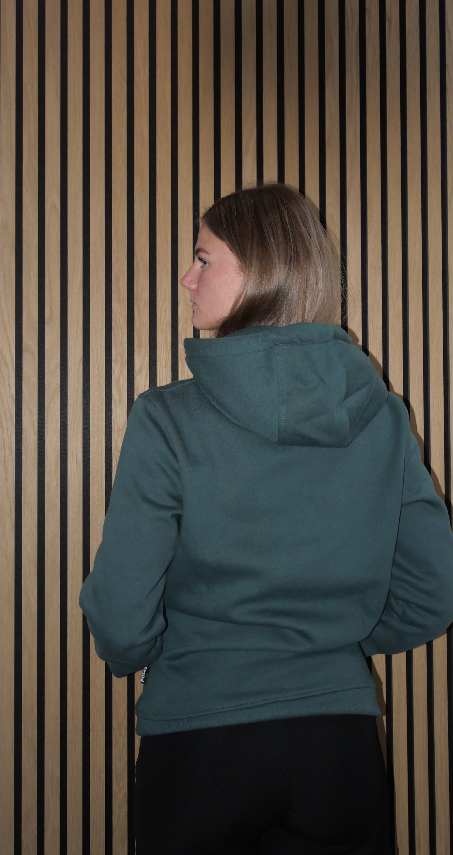 Embroidered Hoodie Green