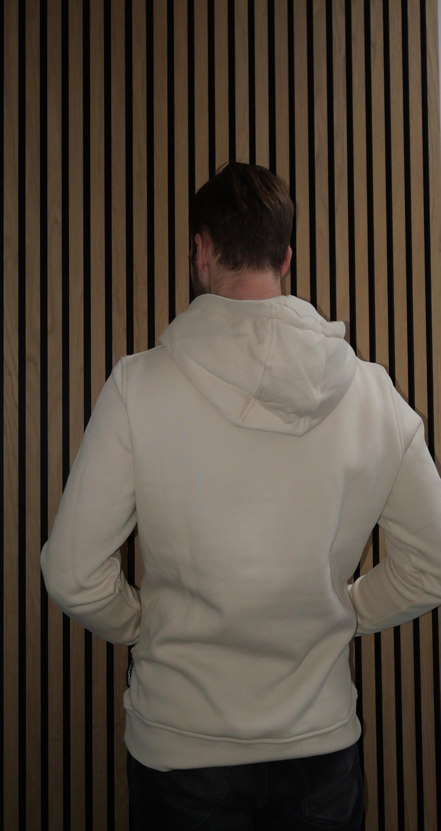 Embroidered Hoodie Sand