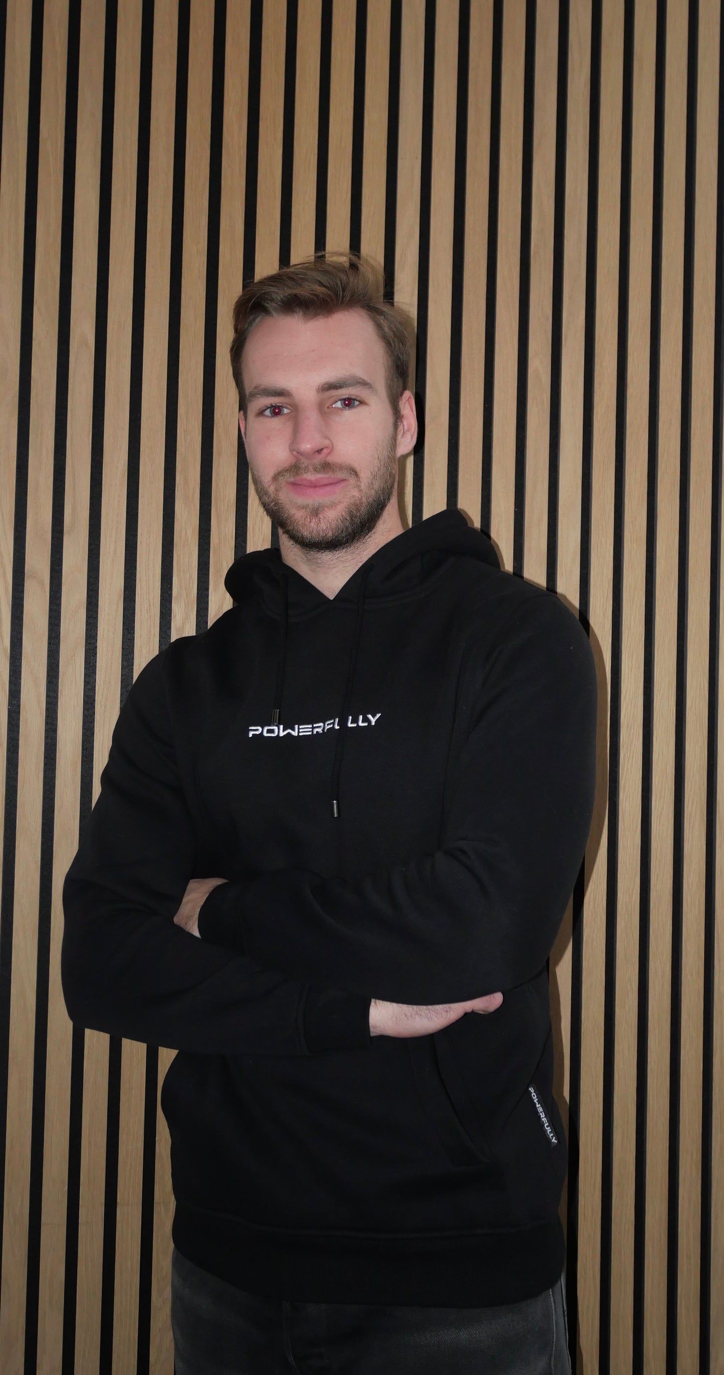 Embroidered Hoodie Black