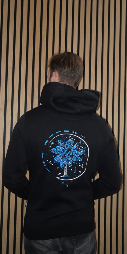 Powerful Galaxy Hoodie Black Blue
