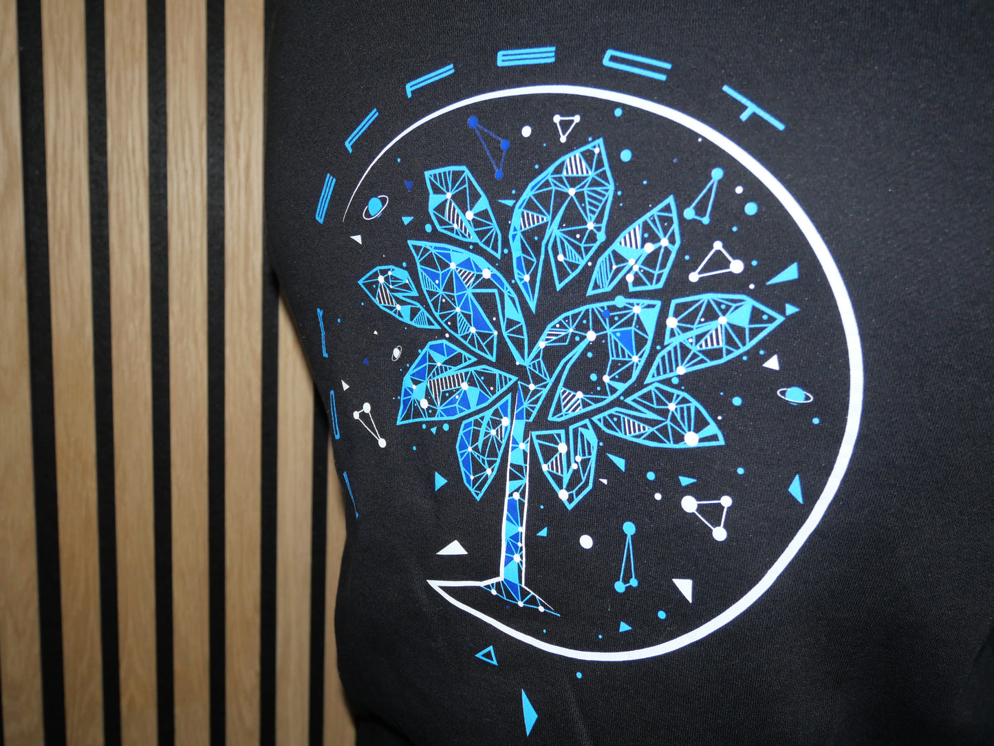 Powerful Galaxy Hoodie Black Blue