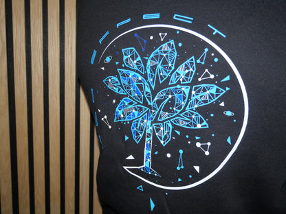 Powerful Galaxy Hoodie Black Blue